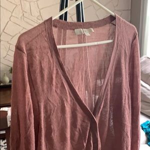 SOLD—Ann Taylor LOFT Pink Cardigan, US Women’s XL